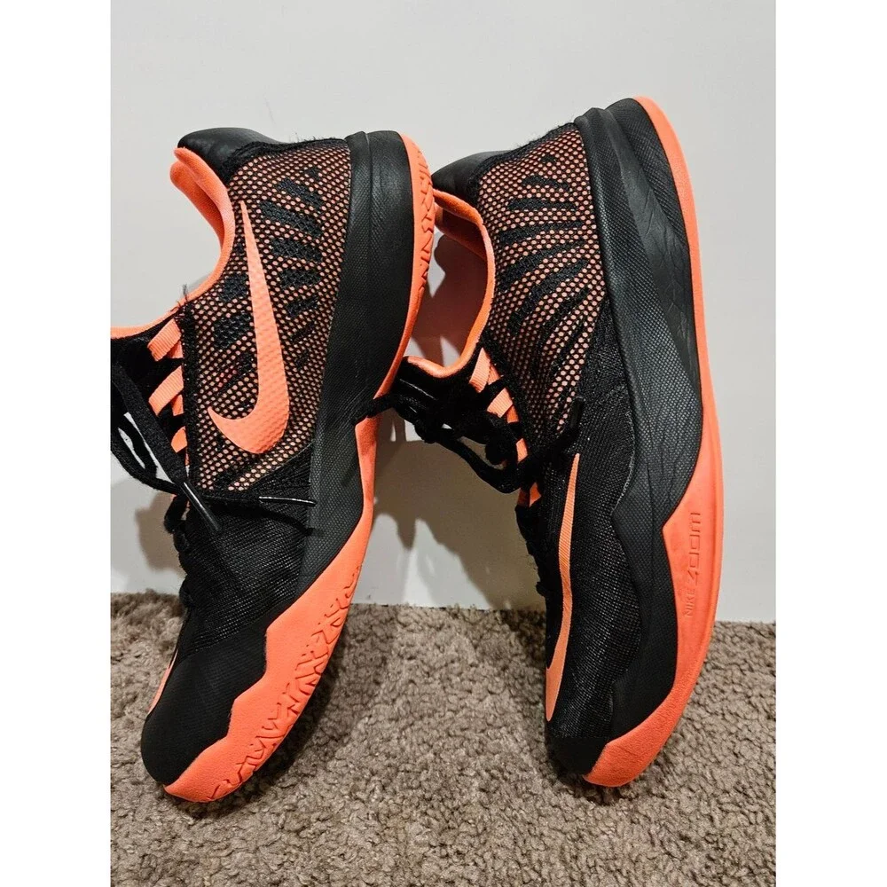 Nike Zoom HyperRev Basketball Shoes Black Bright Mango Men’s Size 7.5.